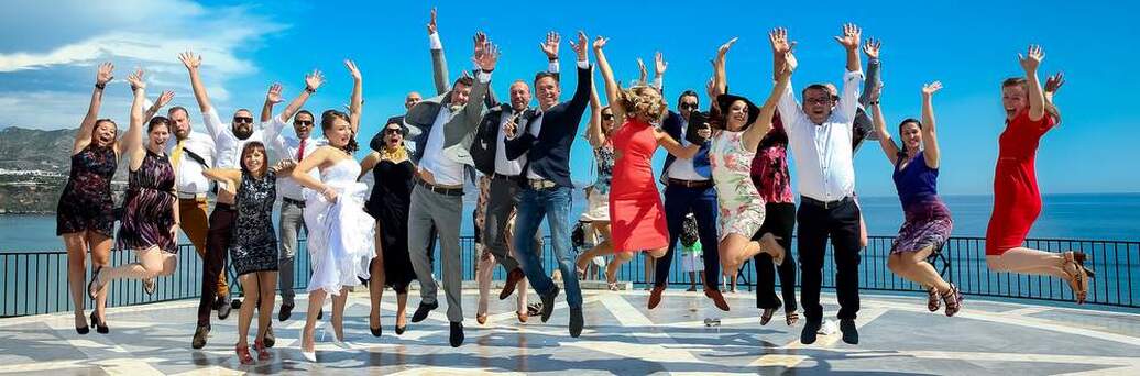 Nerja wedding planners beach and white town weddings in Spain